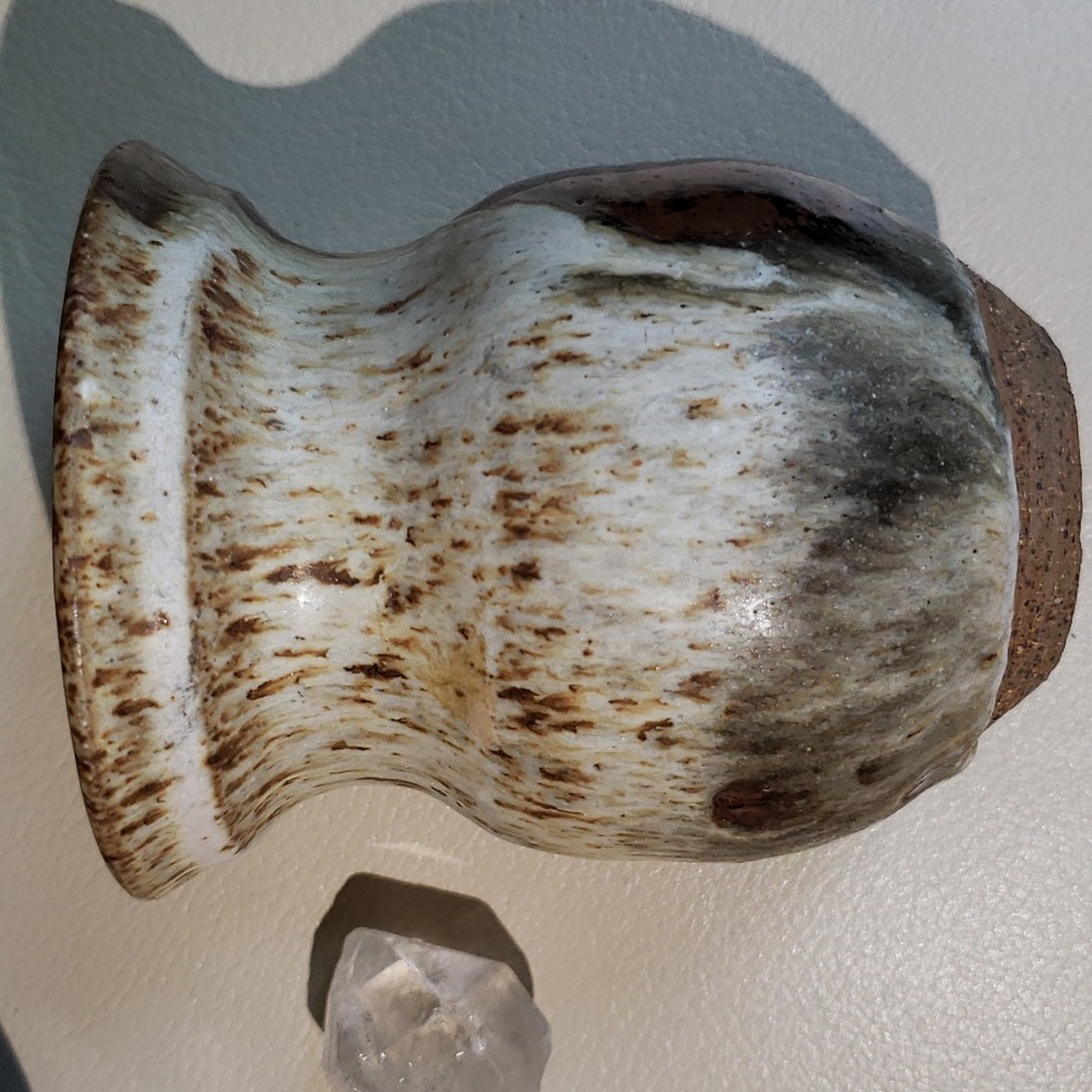 Mosier Stoneware pottery vase 4in